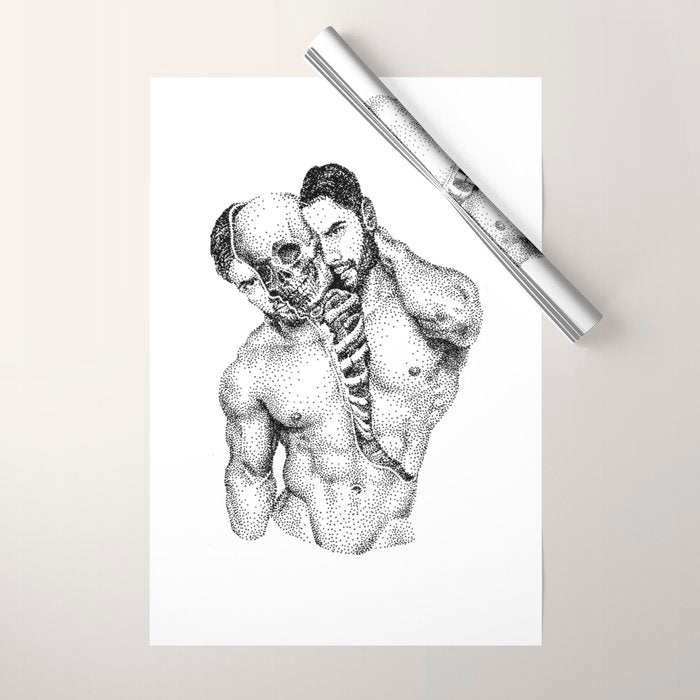 Split Spooky NOODDOOD Wrapping Paper Gallery Image 1