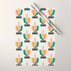 Whimsical aloe plicatilis succulent plant Wrapping Paper Gallery Image 1