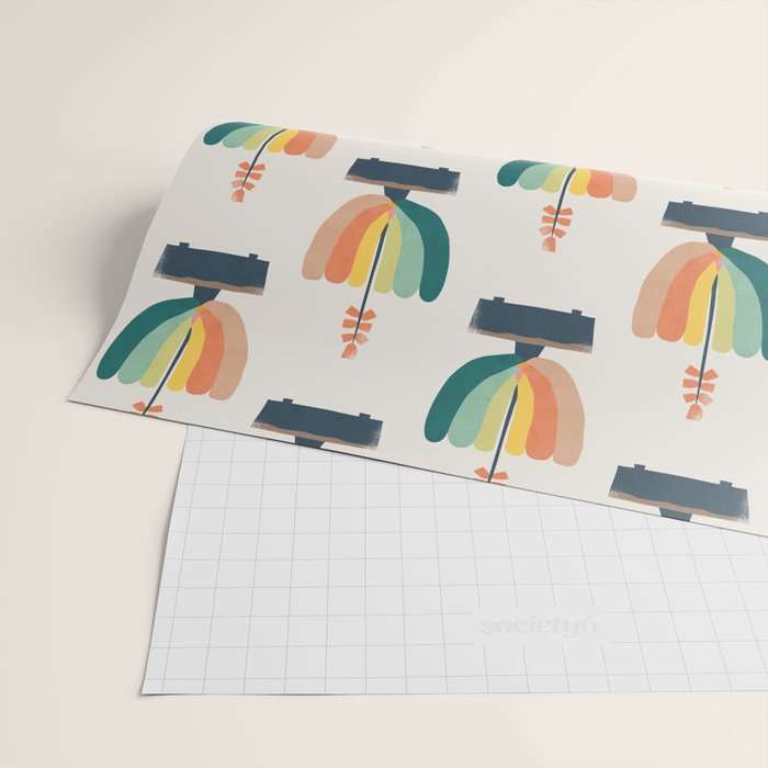 Whimsical aloe plicatilis succulent plant Wrapping Paper Gallery Image 2