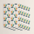 Whimsical aloe plicatilis succulent plant Wrapping Paper Gallery Image 3