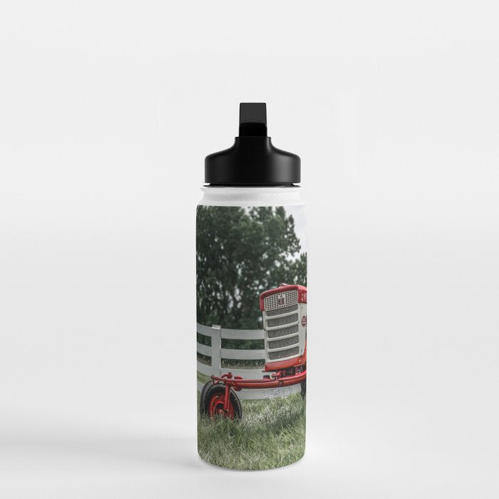 International Harvester Farmall 240 Red Tractor McCormick Deering Water Bottle Gallery Image 3