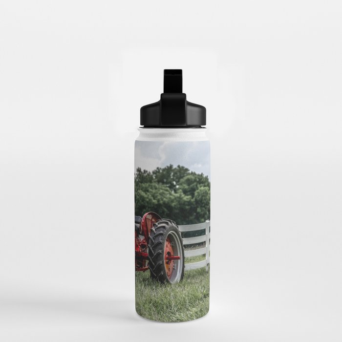 International Harvester Farmall 240 Red Tractor McCormick Deering Water Bottle Gallery Image 2