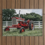 International Harvester Farmall 240 Red Tractor McCormick Deering Outdoor Rug Gallery Image 1