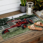International Harvester Farmall 240 Red Tractor McCormick Deering Outdoor Rug Gallery Image 2