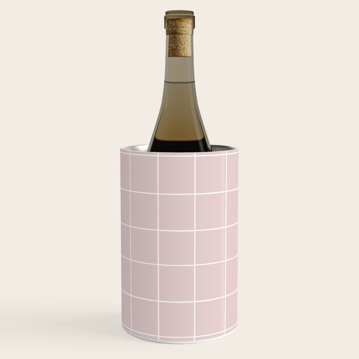 Grid (Light Pink) Wine Chiller Gallery Image 1