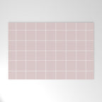 Grid (Light Pink) Welcome Mat Gallery Image 1