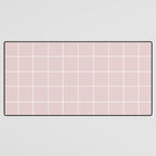 Grid (Light Pink) Desk Mat Gallery Image 3