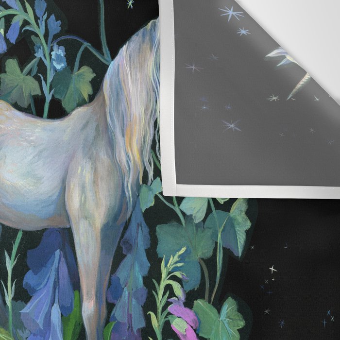 Unicorns Magical Rose Garden Wall Tapestry Gallery Image 3