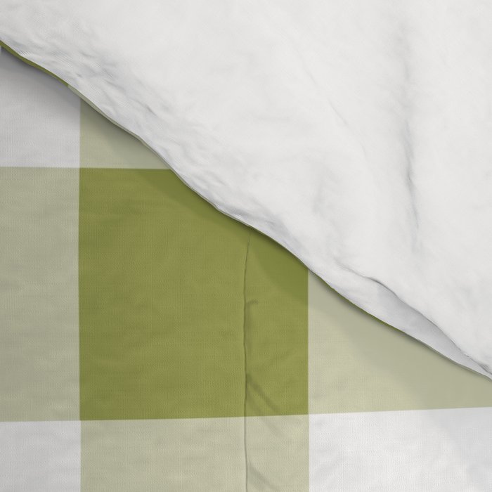 Gingham Large Green White Comforter Gallery Image 4