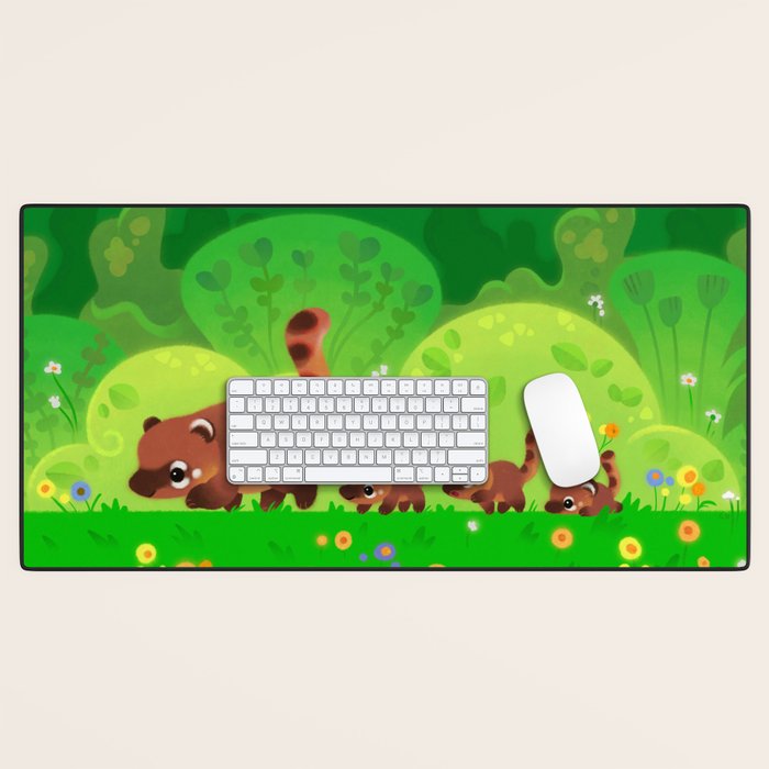 Coati family Desk Mat Gallery Image 1