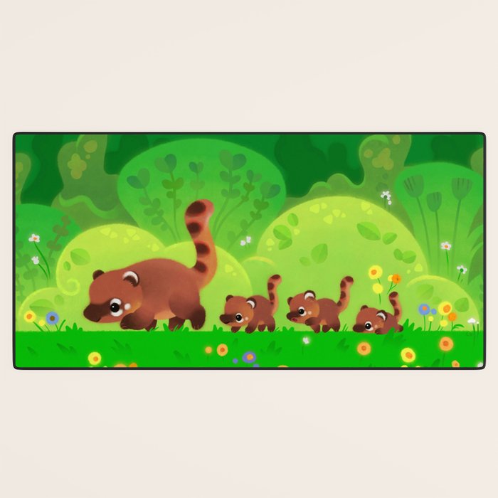 Coati family Desk Mat Gallery Image 3