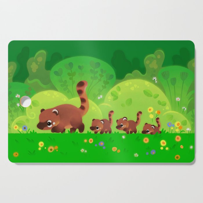 Coati family Cutting Board Gallery Image 1