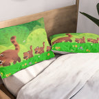Coati family Pillow Sham Gallery Image 2