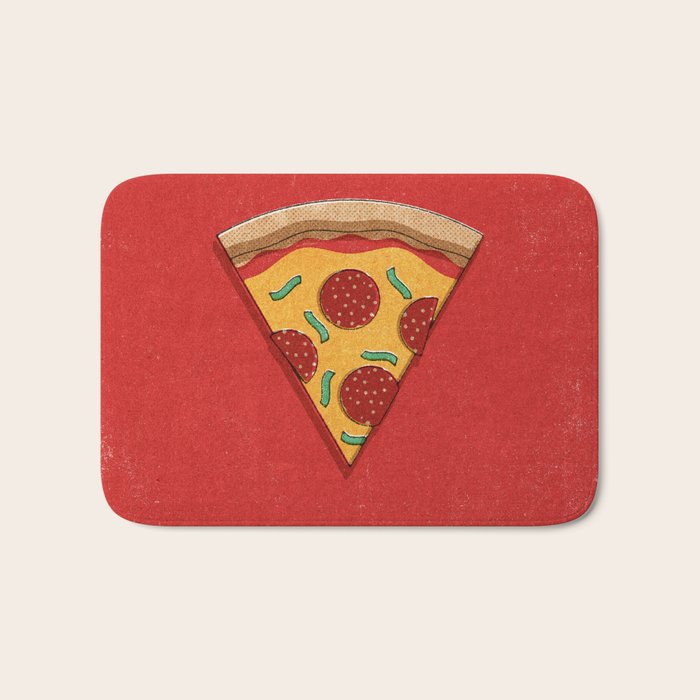 FAST FOOD / Pizza Bath Mat Gallery Image 1
