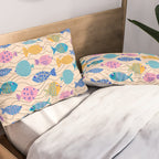Go Fish - Blue, Yellow, Very Peri and Pink  Pillow Sham Gallery Image 2