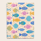 Go Fish - Blue, Yellow, Very Peri and Pink  Notebook Gallery Image 4