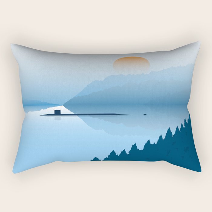Misty Submarine Rectangular Pillow Gallery Image 2