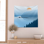 Misty Submarine Wall Tapestry Gallery Image 2
