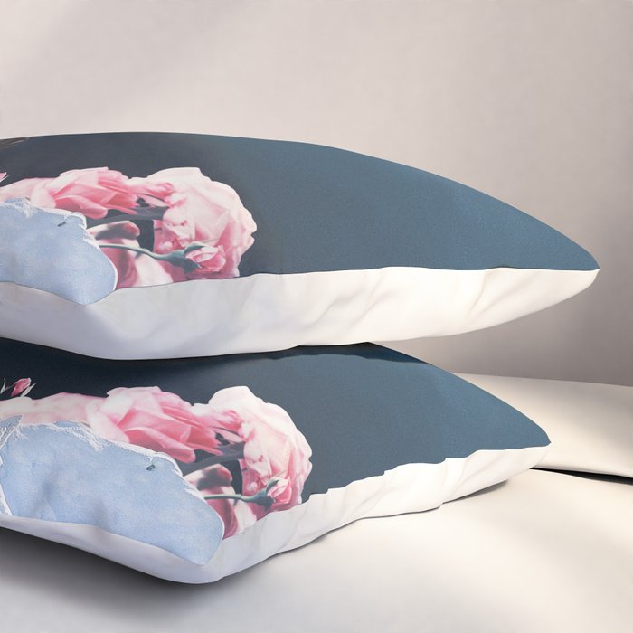 The Path to Solitude is full of Winter Roses Pillow Sham Gallery Image 3
