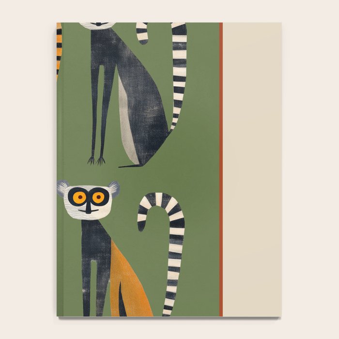 Striped Lemurs Notebook Gallery Image 4
