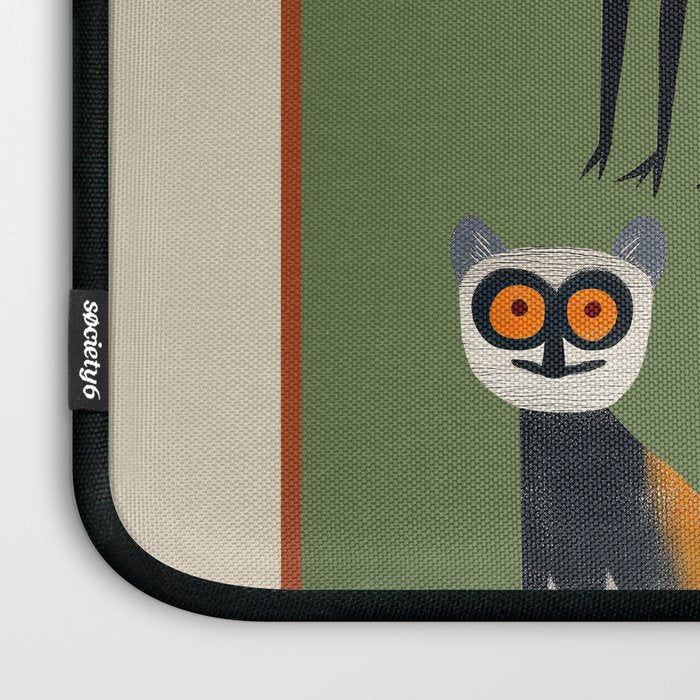 Striped Lemurs Laptop Sleeve Gallery Image 3