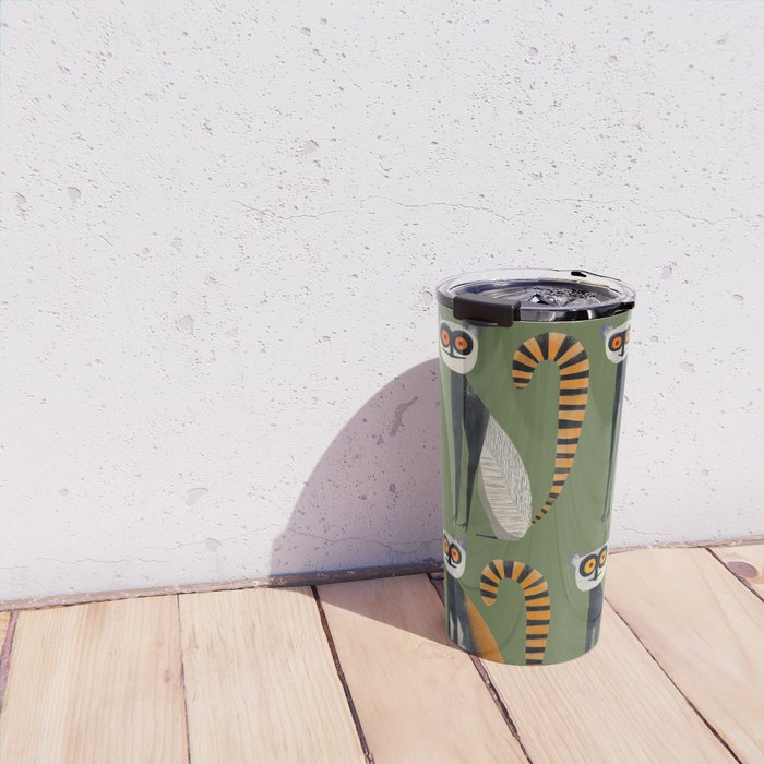 Striped Lemurs Travel Mug Gallery Image 4