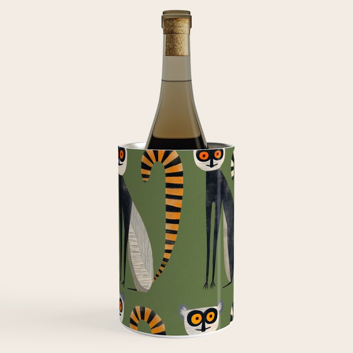 Striped Lemurs Wine Chiller Gallery Image 1