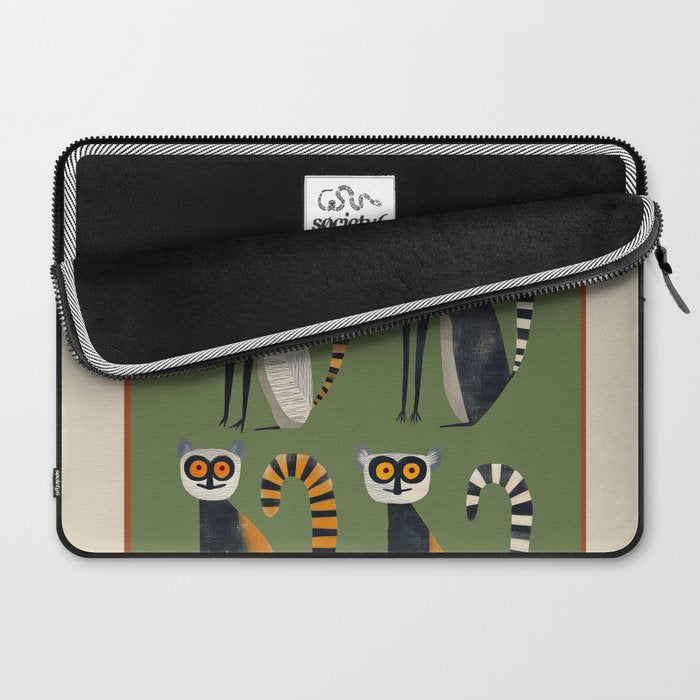 Striped Lemurs Laptop Sleeve Gallery Image 2