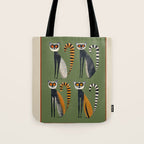 Striped Lemurs Tote Bag Gallery Image 1