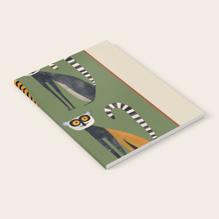 Striped Lemurs Notebook Gallery Image 2