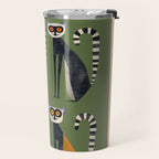 Striped Lemurs Travel Mug Gallery Image 2