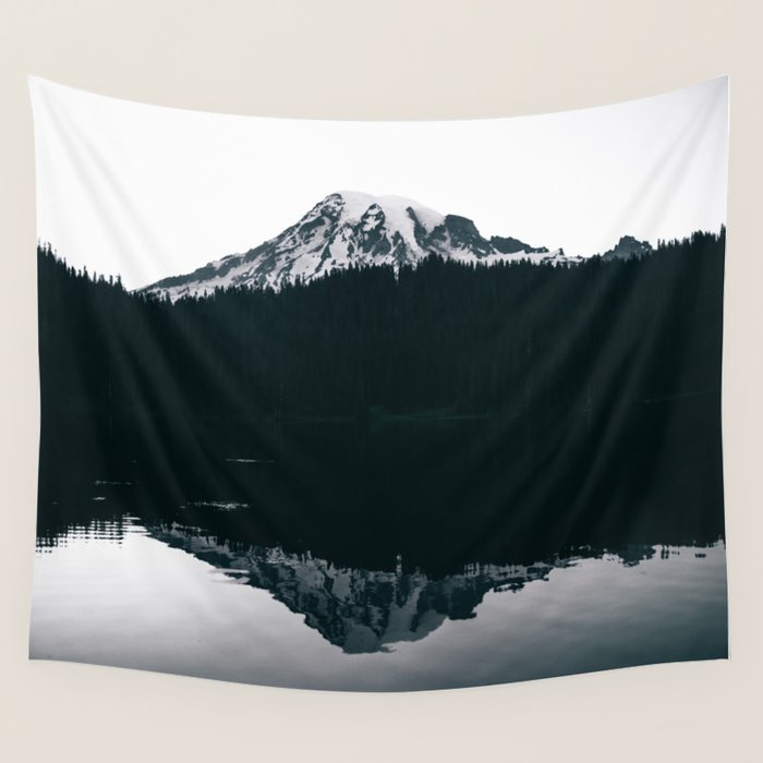 Mount Rainier Reflections Wall Tapestry Gallery Image 4
