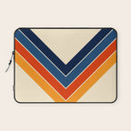 Colorful V Shape Retro Stripes Chilseongsin Laptop Sleeve Gallery Image 1