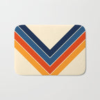 Colorful V Shape Retro Stripes Chilseongsin Bath Mat Gallery Image 1