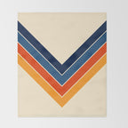 Colorful V Shape Retro Stripes Chilseongsin Throw Blanket Gallery Image 2