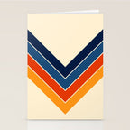 Colorful V Shape Retro Stripes Chilseongsin Stationery Card Gallery Image 2