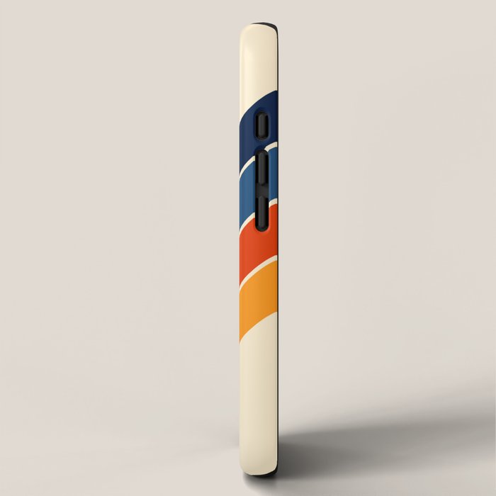 Colorful V Shape Retro Stripes Chilseongsin iPhone Case Gallery Image 2