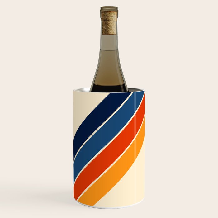 Colorful V Shape Retro Stripes Chilseongsin Wine Chiller Gallery Image 3