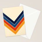 Colorful V Shape Retro Stripes Chilseongsin Stationery Card Gallery Image 2