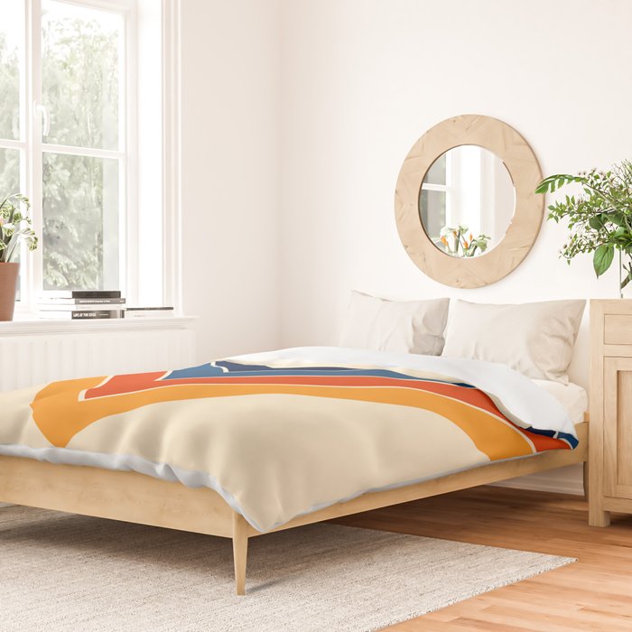 Colorful V Shape Retro Stripes Chilseongsin Duvet Cover Gallery Image 2