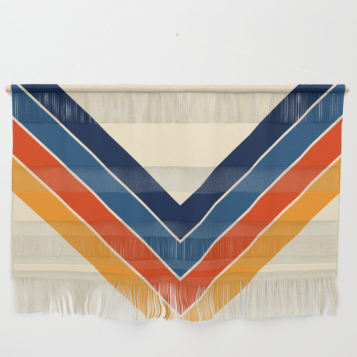Colorful V Shape Retro Stripes Chilseongsin Wall Hanging Gallery Image 1
