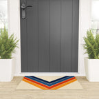 Colorful V Shape Retro Stripes Chilseongsin Welcome Mat Gallery Image 3