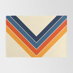 Colorful V Shape Retro Stripes Chilseongsin Rug Gallery Image 2