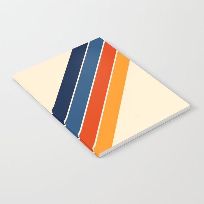 Colorful V Shape Retro Stripes Chilseongsin Notebook Gallery Image 1