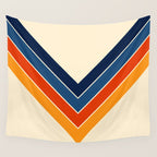 Colorful V Shape Retro Stripes Chilseongsin Wall Tapestry Gallery Image 4