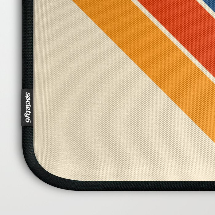 Colorful V Shape Retro Stripes Chilseongsin Laptop Sleeve Gallery Image 3