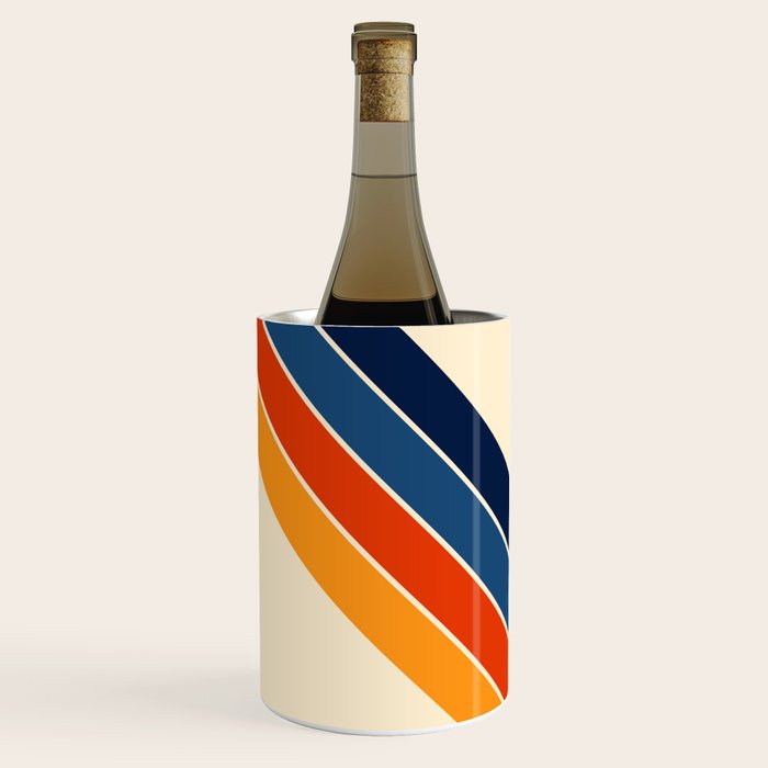 Colorful V Shape Retro Stripes Chilseongsin Wine Chiller Gallery Image 2