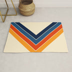 Colorful V Shape Retro Stripes Chilseongsin Rug Gallery Image 1