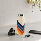 Colorful V Shape Retro Stripes Chilseongsin Water Bottle Gallery Image 4