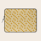 Festive Mustard Yellow, Triangles  Laptop Sleeve Gallery Image 1
